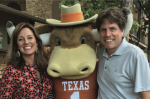 Holly Engleman and Ted Keyser with Hook 'Em