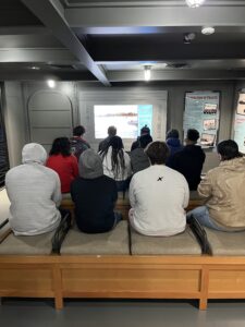 MCH Students listen to a presentation at the Nimitz Museum 