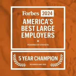 Forbes 2024 America's Best Large Employers 5 Year Champion
