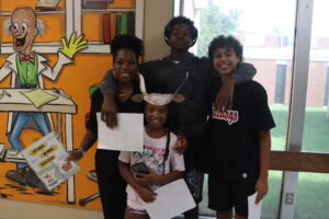 A family at MCH's open house