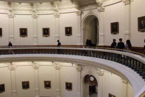 Boysville students in the rotunda at the Texas State Capitol.