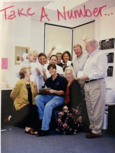 Lori Moore with some of the original UT Charter Staff