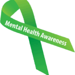 Green Mental Health Awareness Ribbon