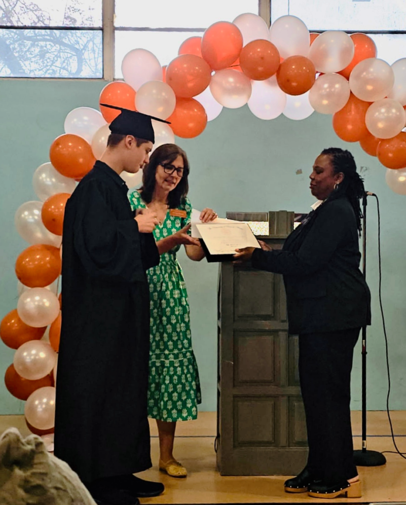 Simon Graduate, w Dr. Whetstone