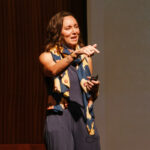 Stephanie Krauss presenting on stage